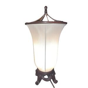 Cheyenne Light lamp Art Deco Rare Vintage Uplight Cream Shade 16x8”
